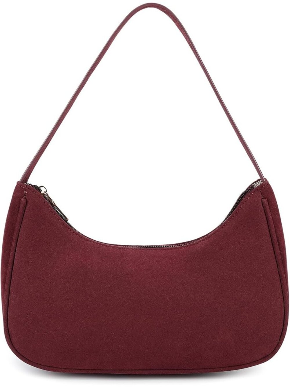 Womens Suede Cherry Cute Hobo Mini Tote Handbag Underarm Purse Shoulder Bag